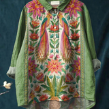 Stefanie | Lässiges Damen-T-Shirt im Vintage-Stil mit Blumenmuster