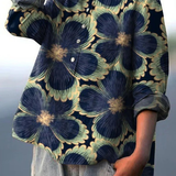 Annemarie | Lässige Damenbluse im floralen Vintage-Stil