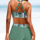 Janette - Hochtailliertes Ripp-Bikini