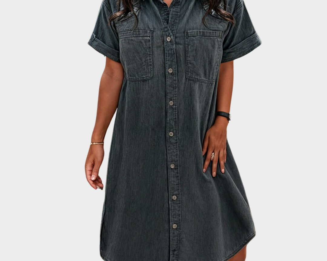 Sommerliches, sanftes Jeanskleid