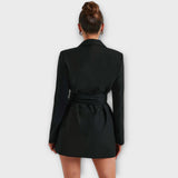 Blazerkleid mit V-Ausschnitt