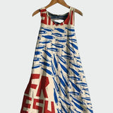 Kleid mit Sardinenmuster