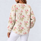Elina – Bequemer Blumen-Print Cardigan