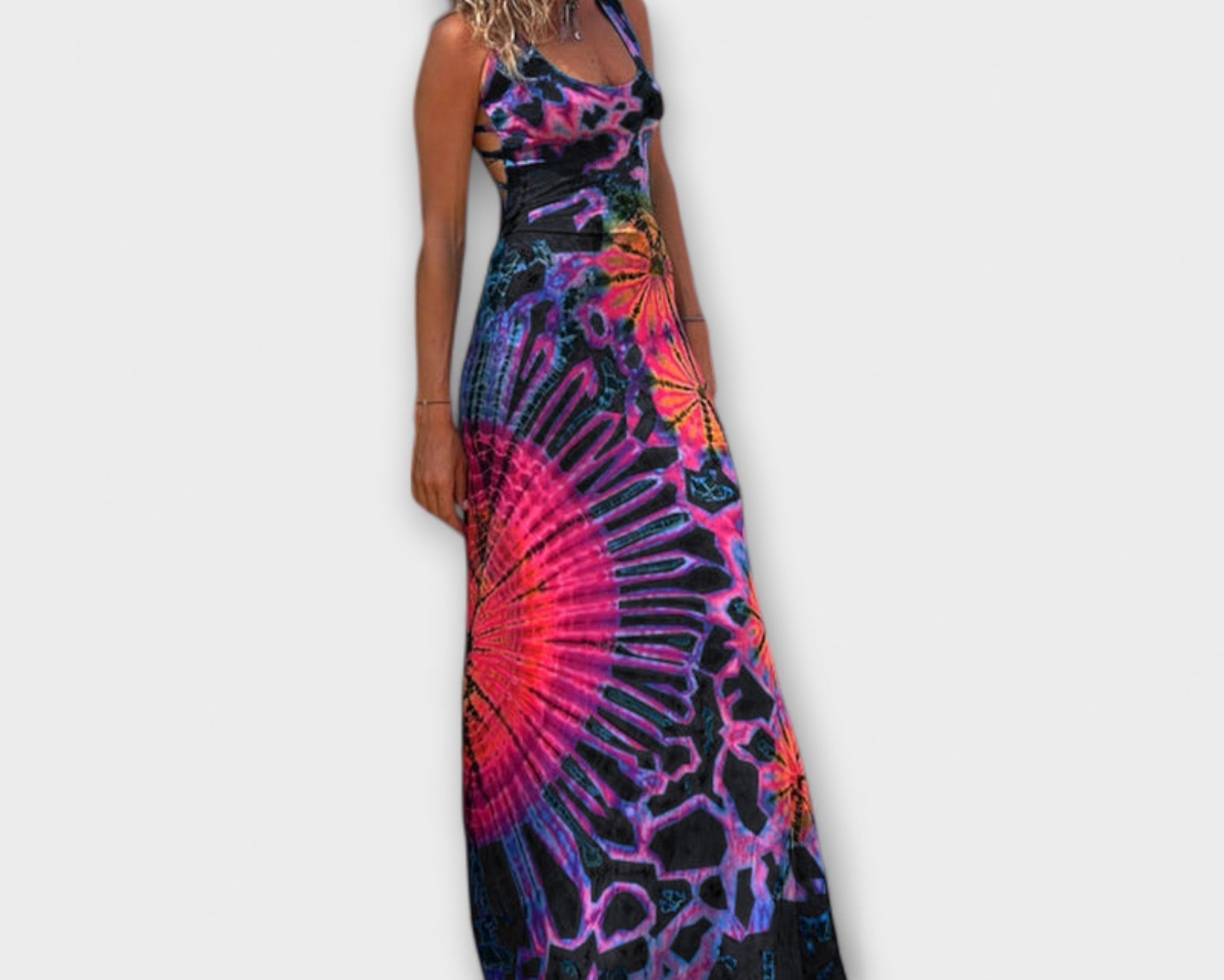 Ronja - La Bamba Tie-Dye Print Maxikleid