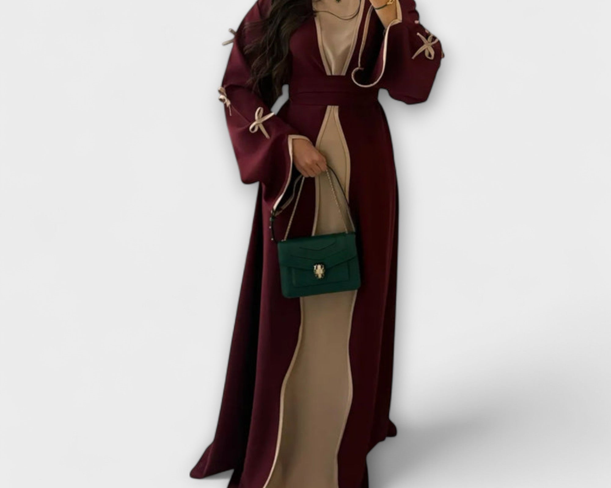 Jasmin - Schicker Cardigan und Kleid Duo mit Schleifenverzierung