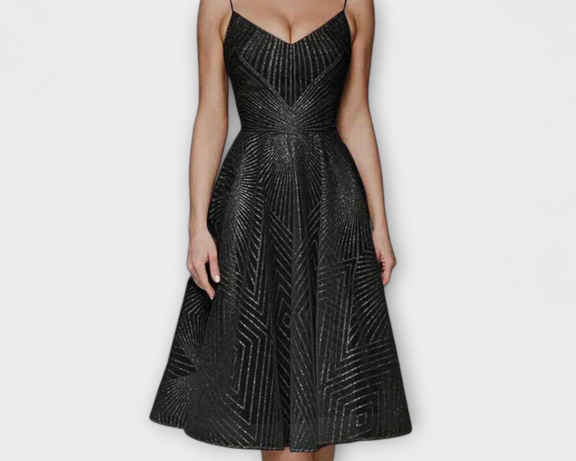 Elli - Damen Luxuskleid mit Stickereien