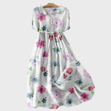 Kleid mit Frühlingsblumen