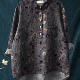 Simone | Lässige Damenbluse mit Blumenprint