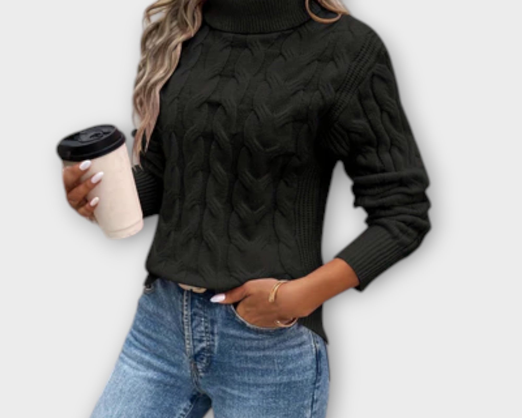 Amelia – Eleganter Rollkragenpullover