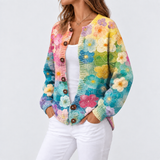 Meadows – Strickjacke mit Blumendruck