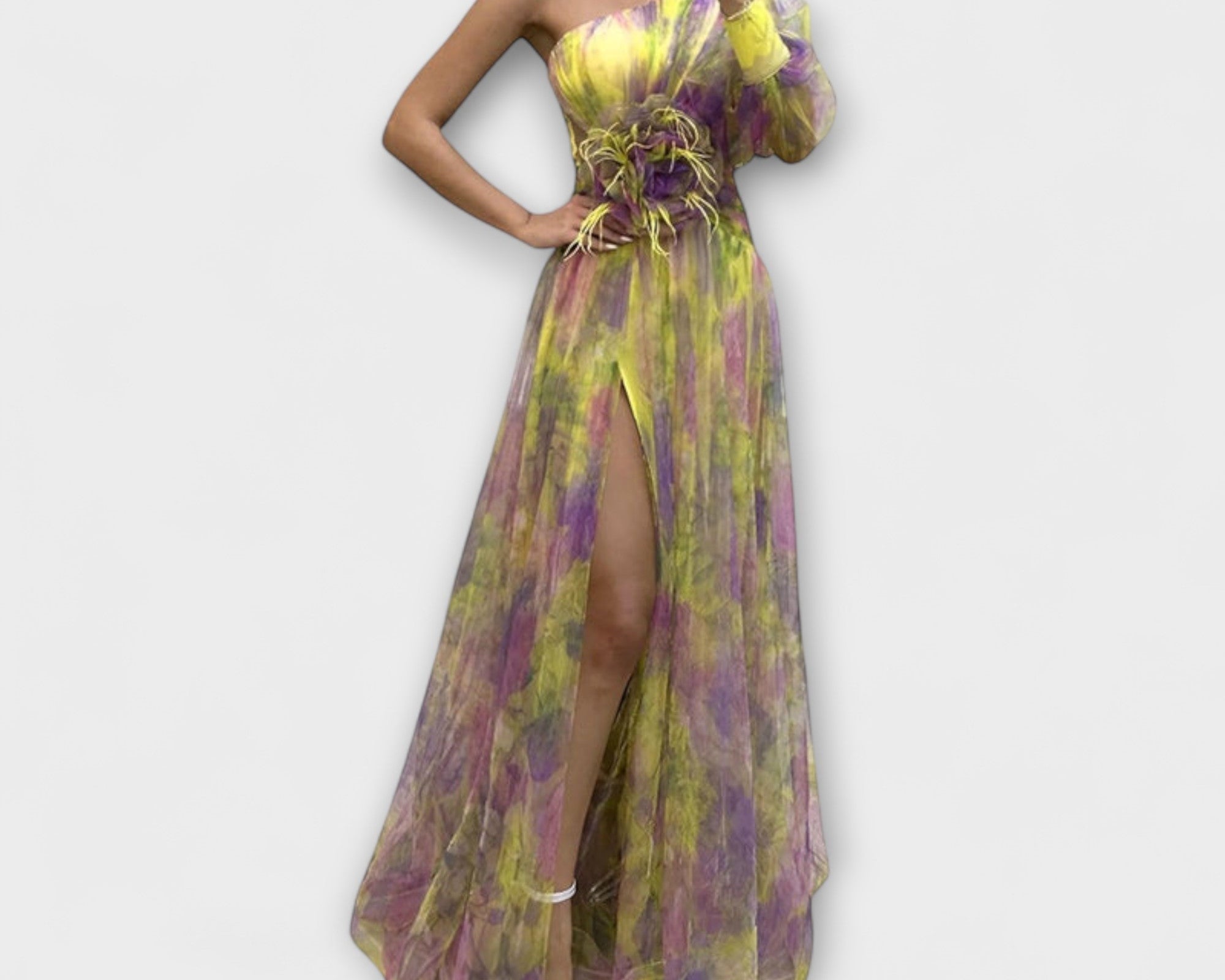 Minna – Asymmetrisches Amelie-Maxikleid
