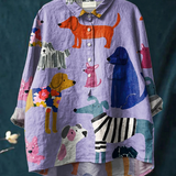 Leandra | Lässiges T-Shirt mit Hundeprint