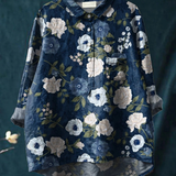 Ronja | Lässige Bluse mit kunstvollem Blumenprint
