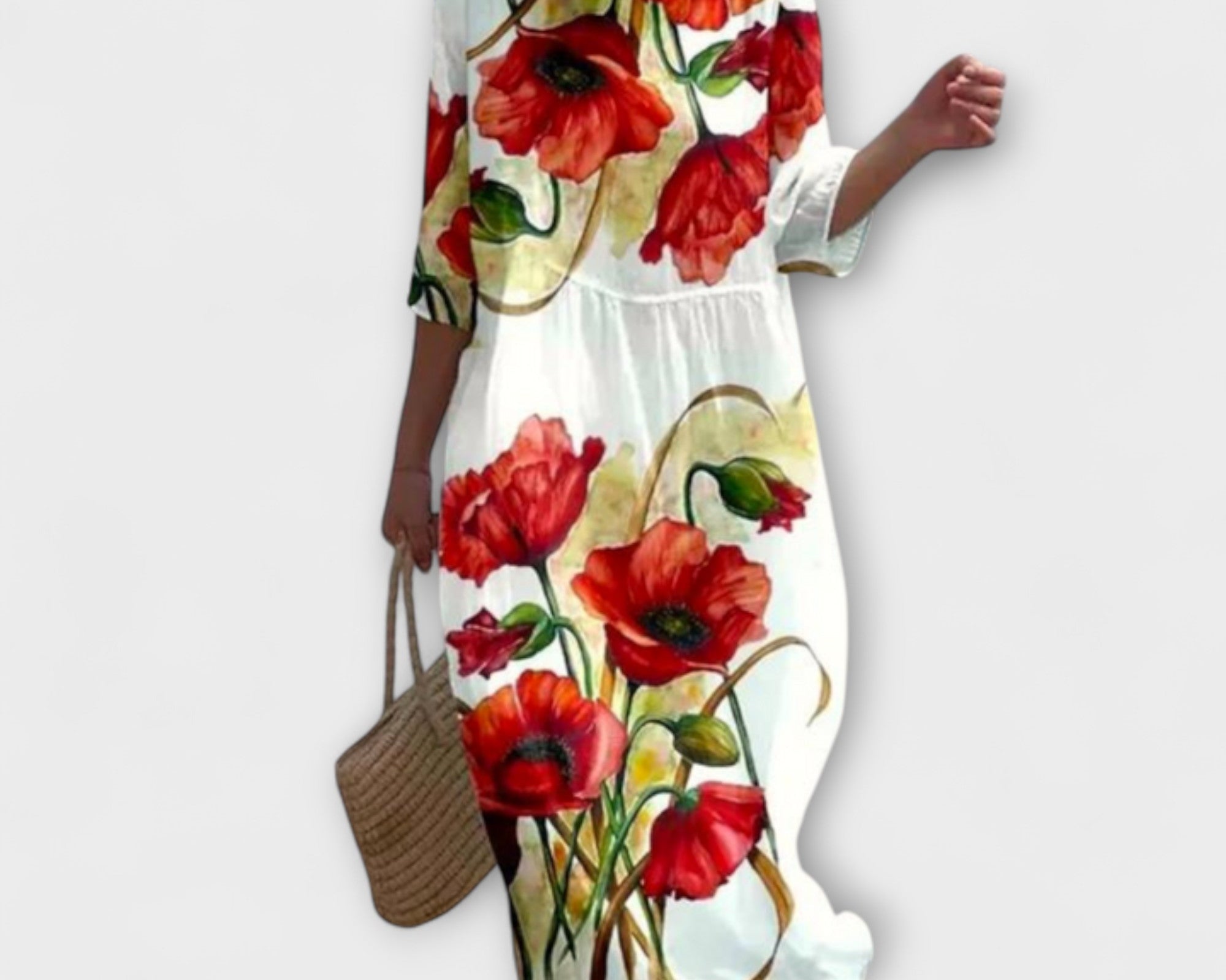 Miranda - Stilvolles Floral-Maxikleid