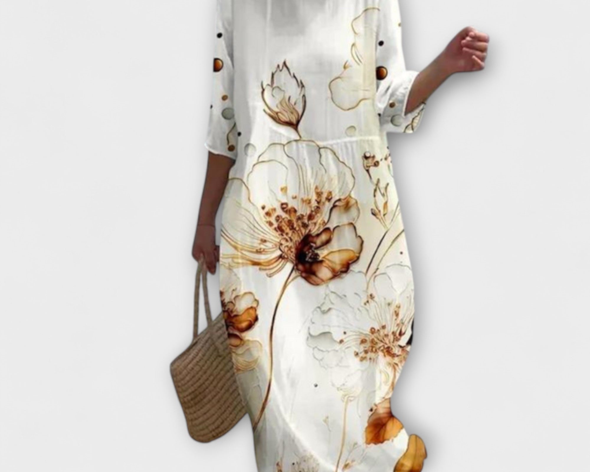 Miranda - Stilvolles Floral-Maxikleid