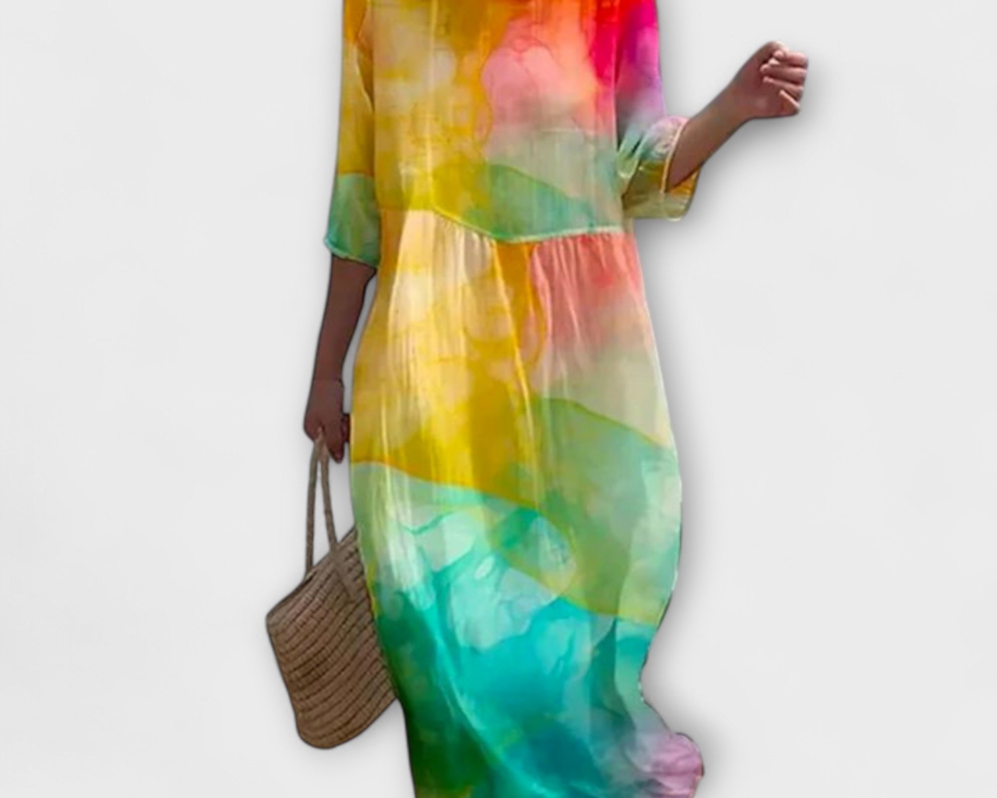 Miranda - Stilvolles Floral-Maxikleid