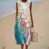 Bequemes Sommerkleid Ärmellos