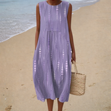 Bequemes Sommerkleid Ärmellos