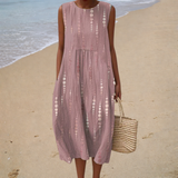 Bequemes Sommerkleid Ärmellos