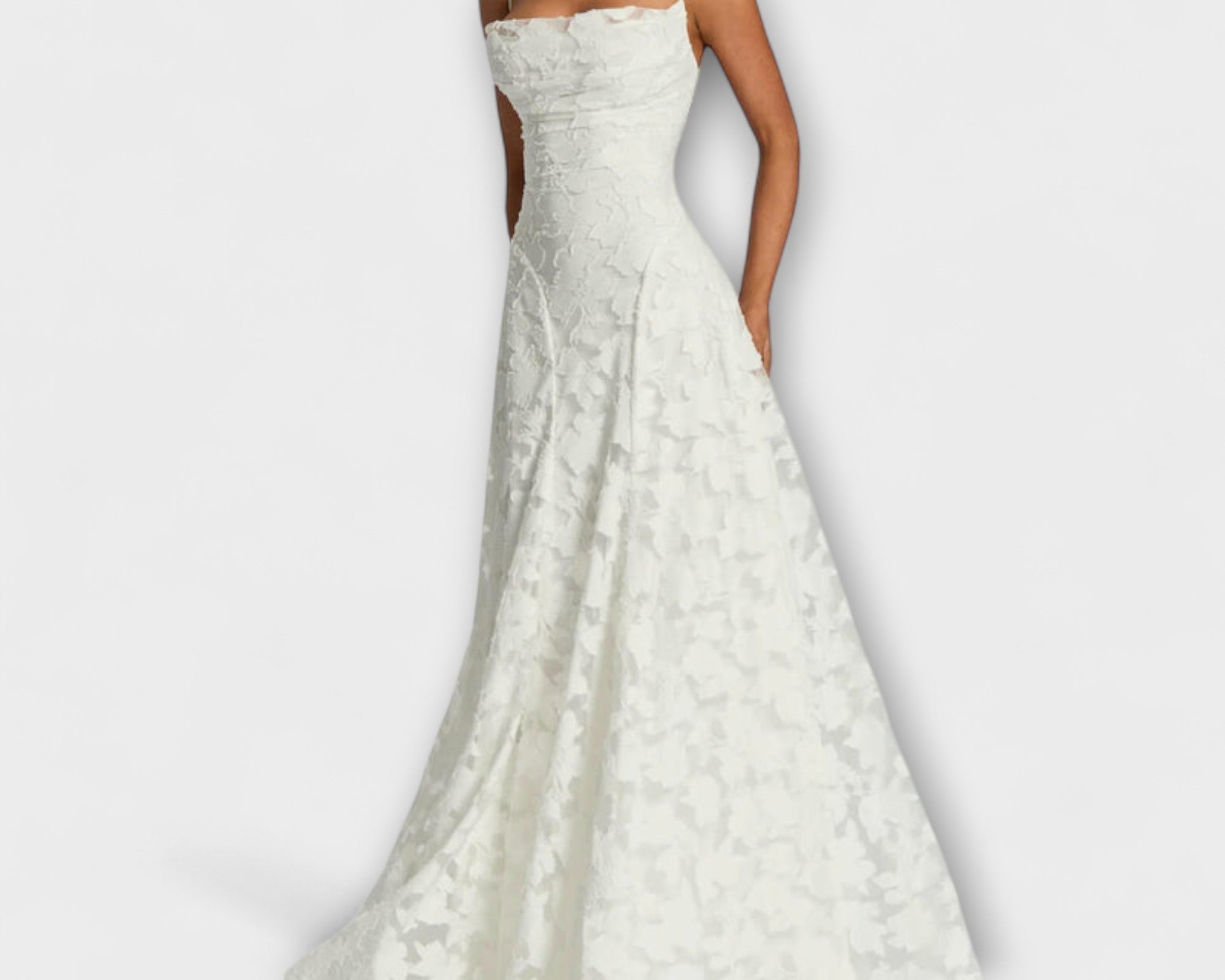 Emberly - Elegantes Jacquard-Maxikleid