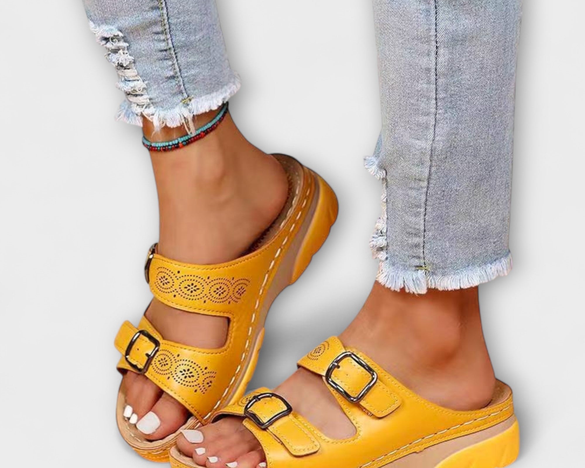 Orthopädische Leder-Sandalen