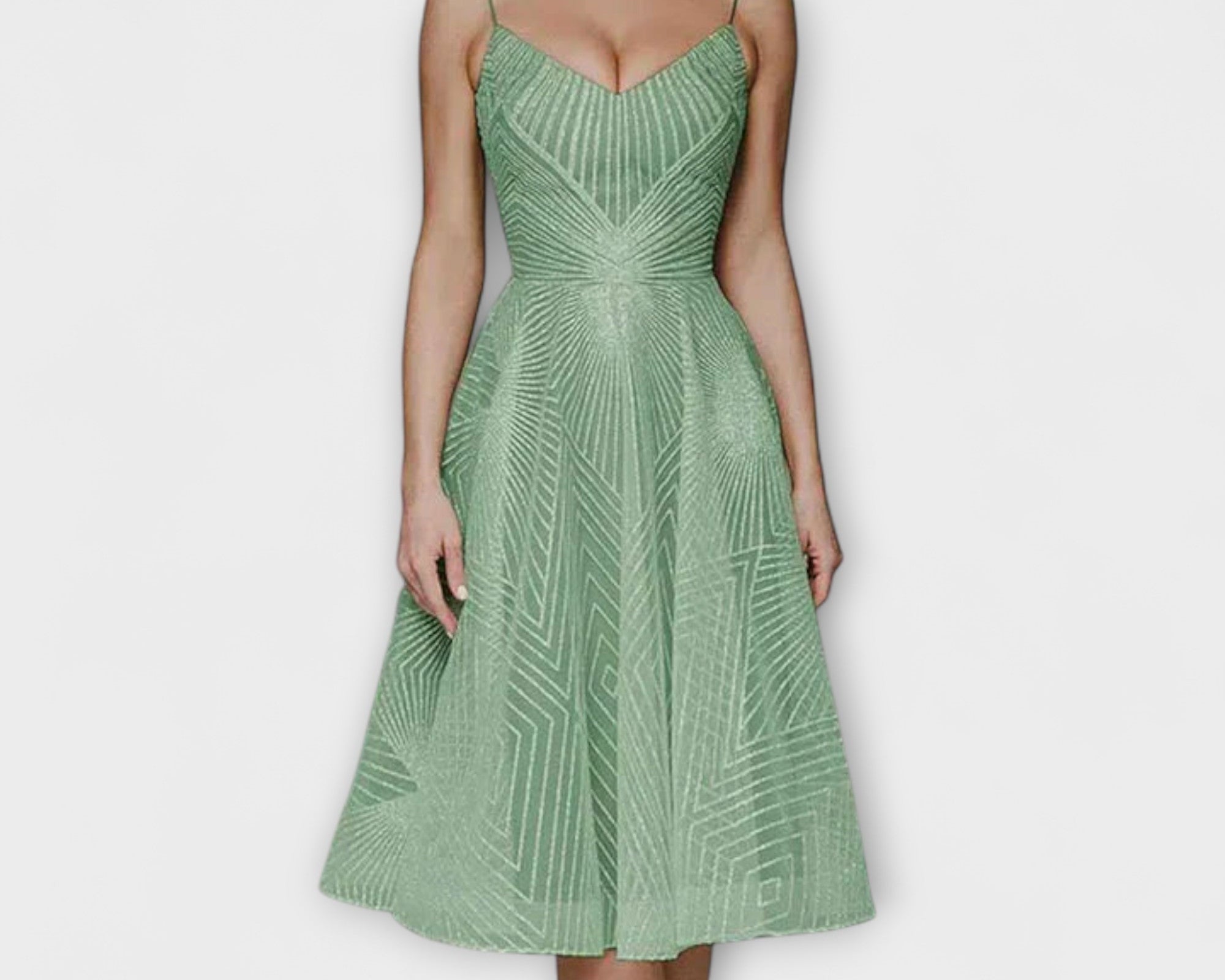 Elli - Damen Luxuskleid mit Stickereien