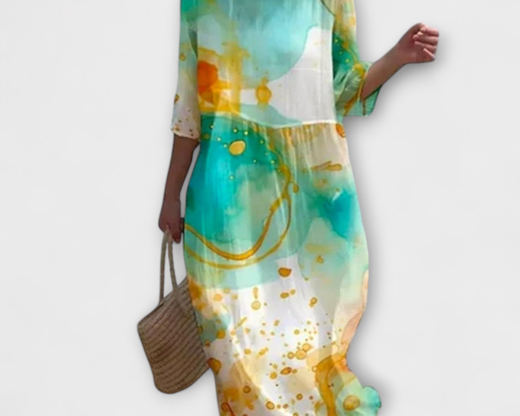 Miranda - Stilvolles Floral-Maxikleid