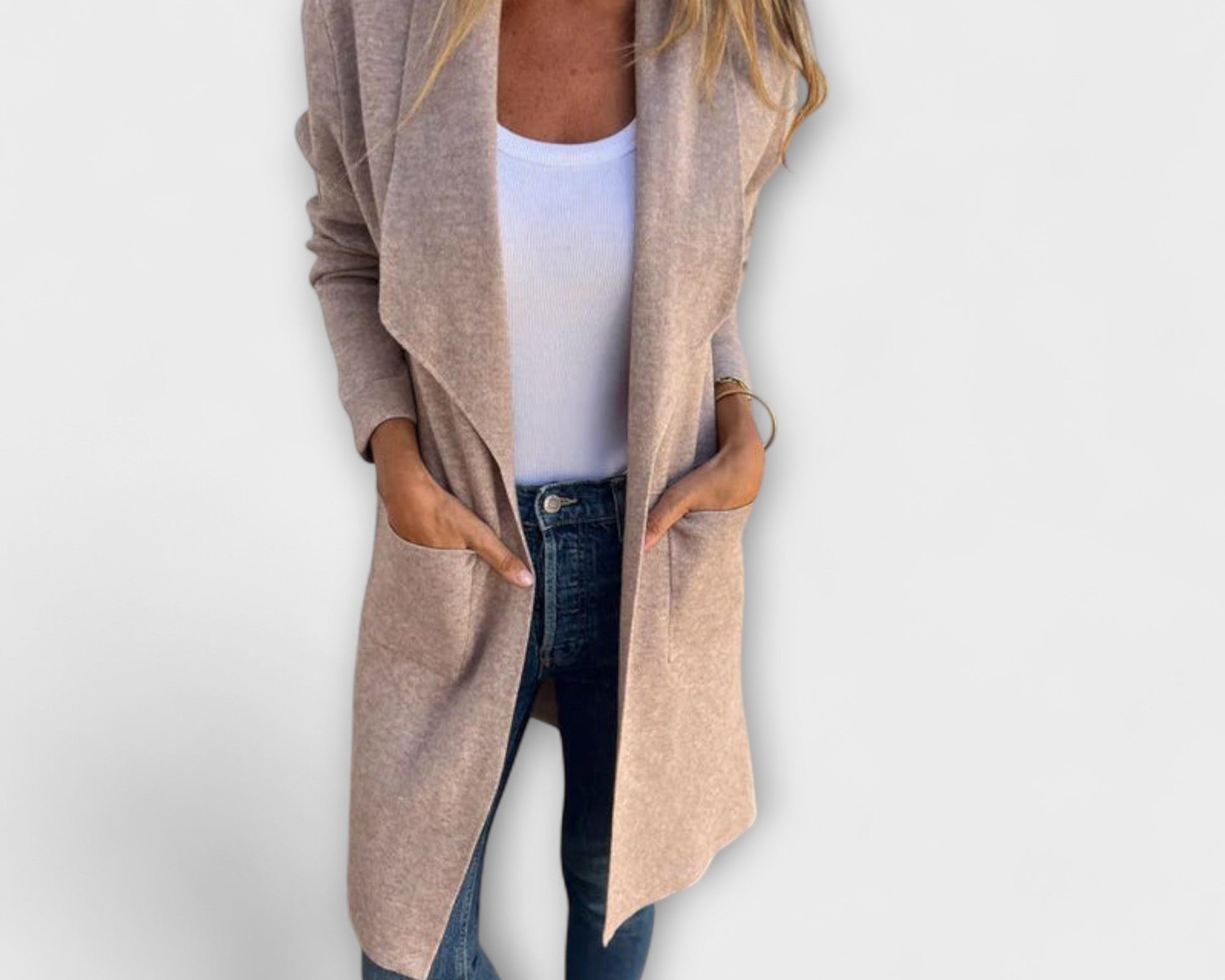 Eliane - Eleganter Longline-Cardigan