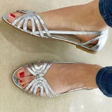 Lea | Goldene Lichtglanz-Sandalen
