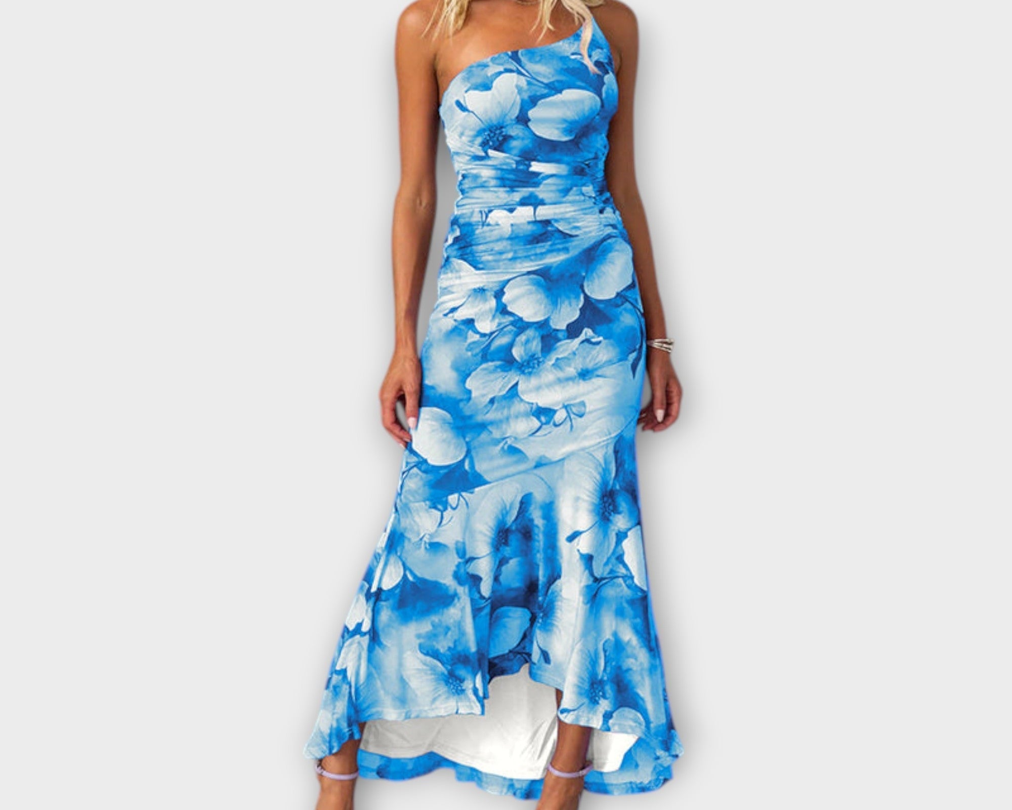 Pia - Maxikleid mit einseitiger Raffung