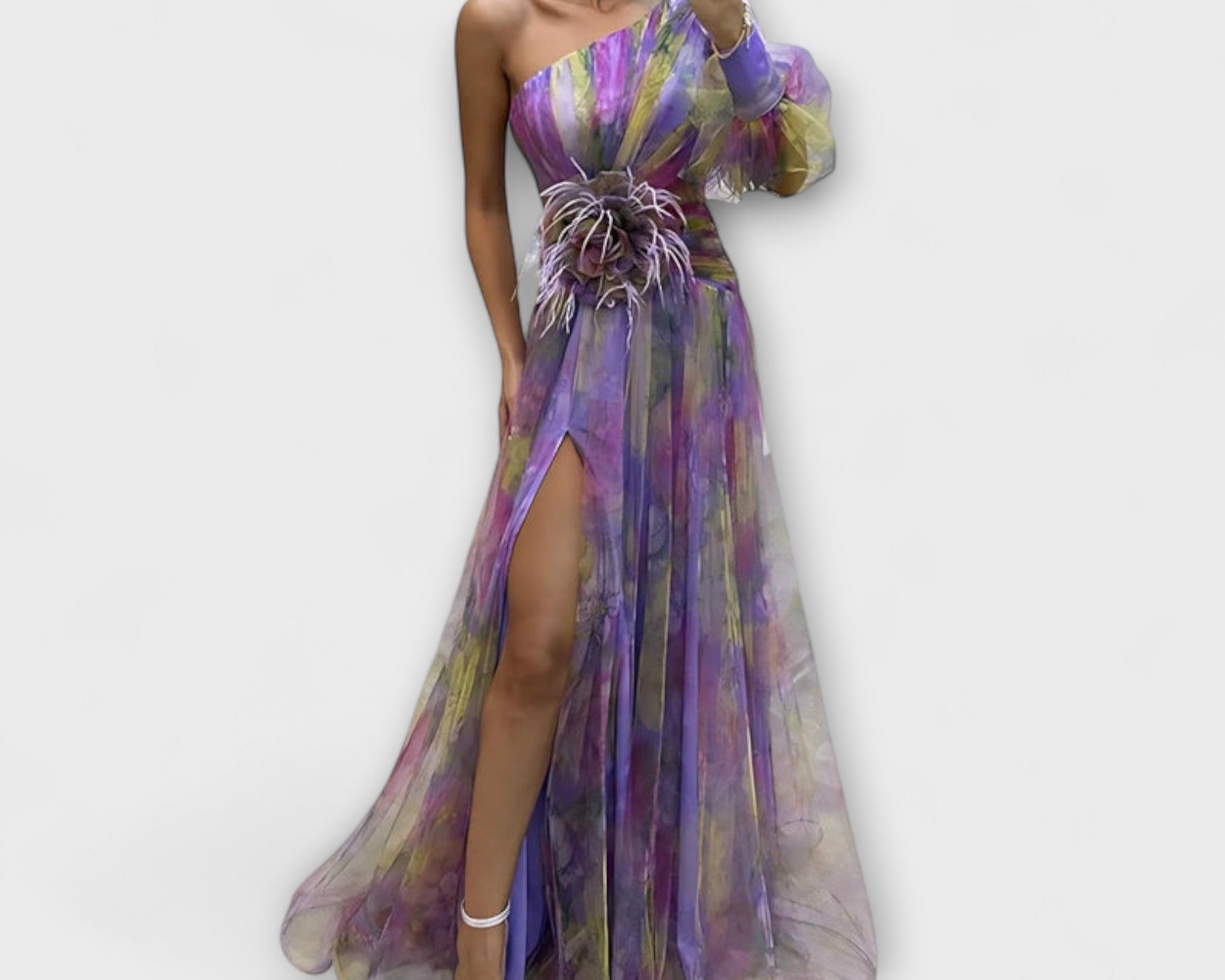 Minna – Asymmetrisches Amelie-Maxikleid