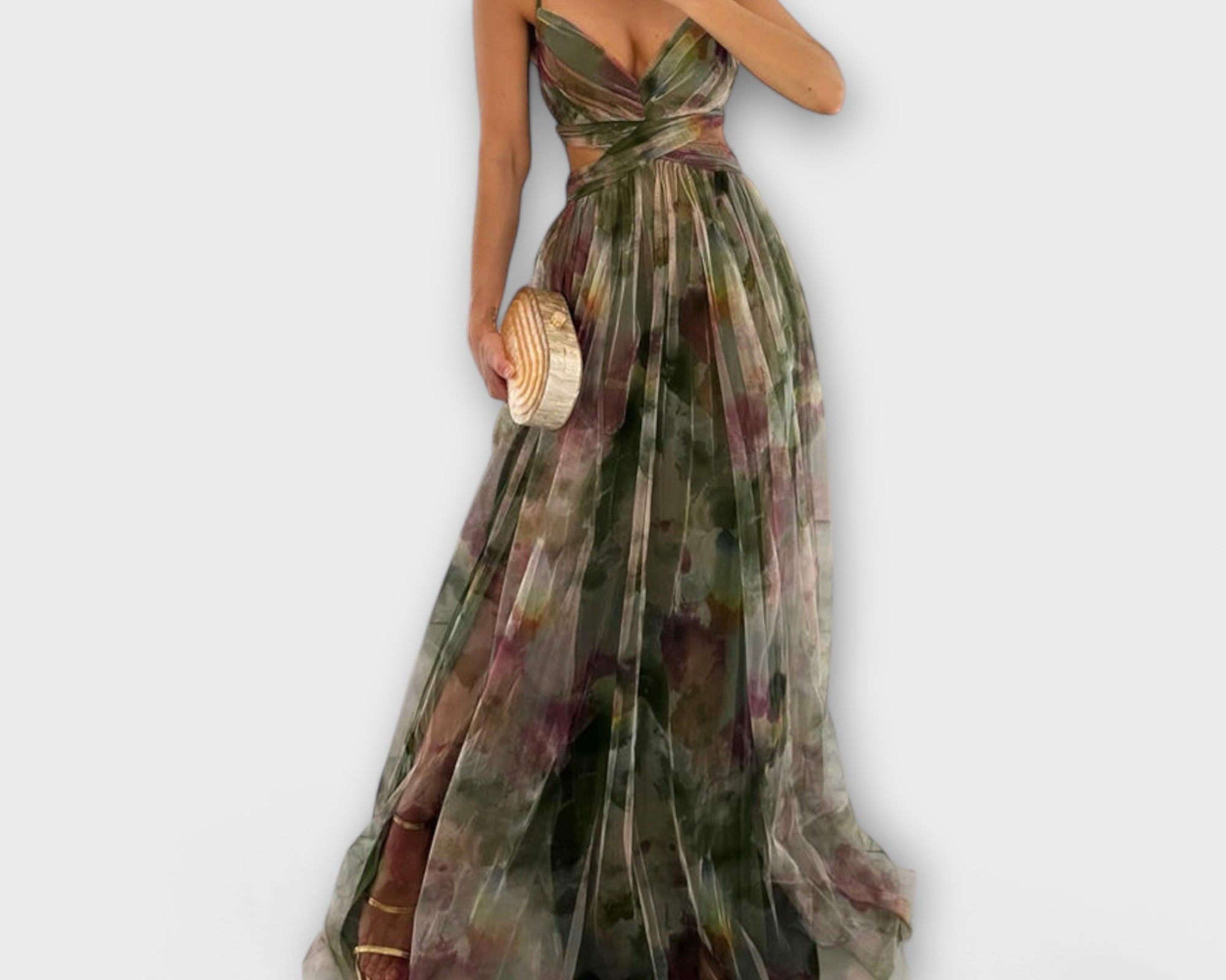 Annai Mesh Maxikleid - Elegant und Figurbetont