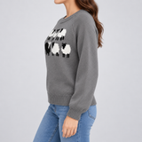 Bianca | Bequemer und süsser Pullover mit Schafmotiv