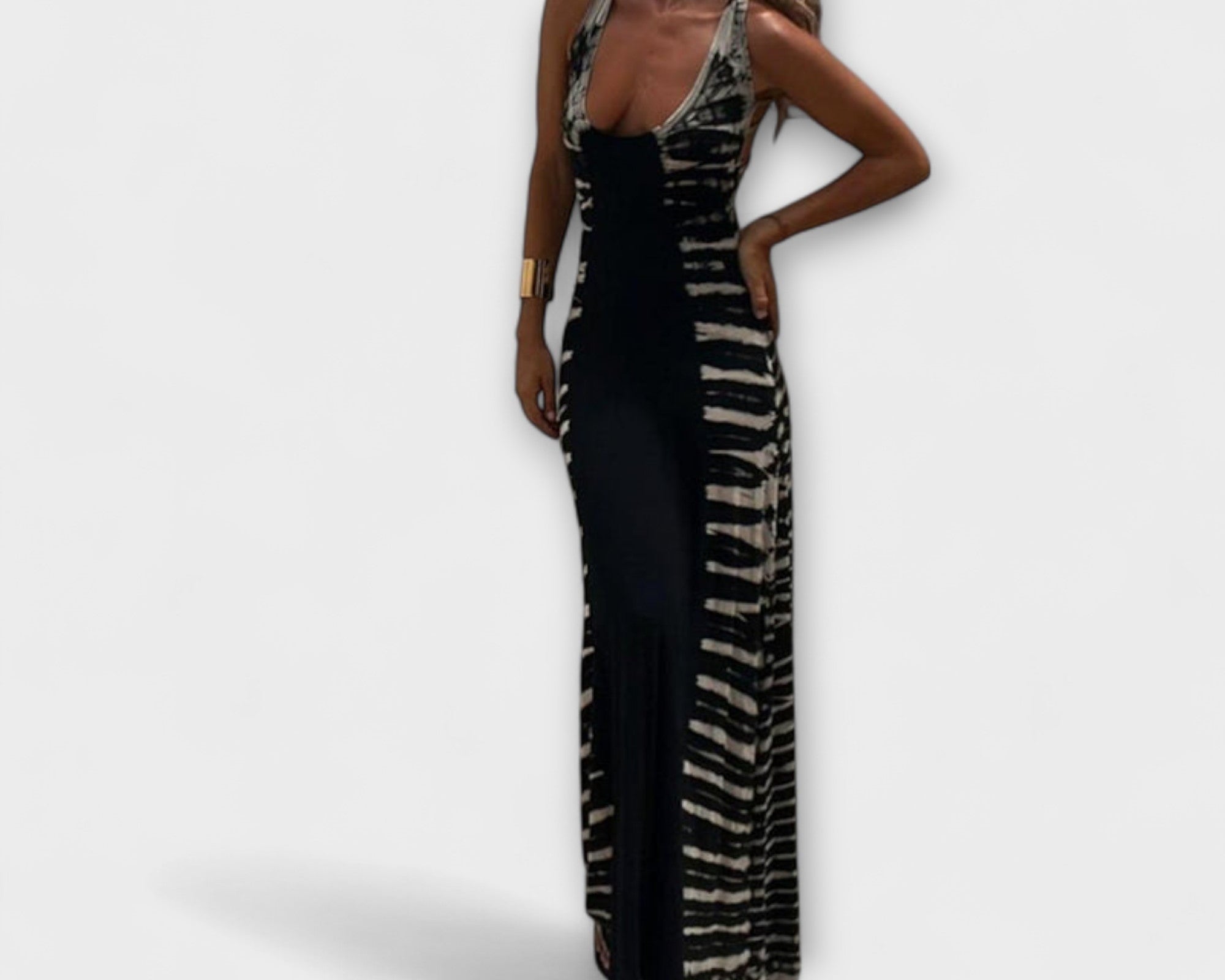 Livia - Maxikleid mit Sternenhimmel-Tie-Dye