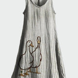 Kleid mit Entenpaar