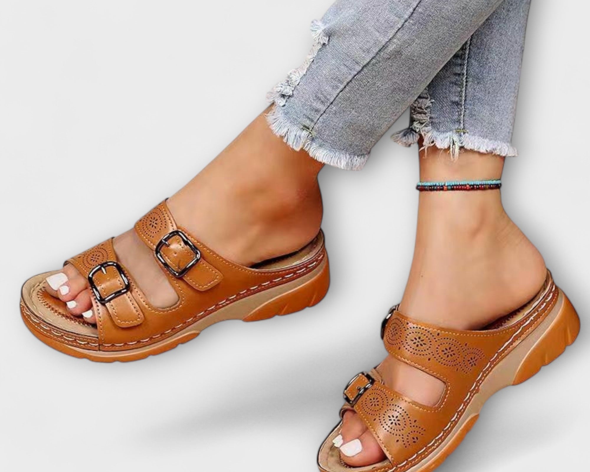 Orthopädische Leder-Sandalen