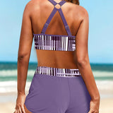 Janette - Hochtailliertes Ripp-Bikini