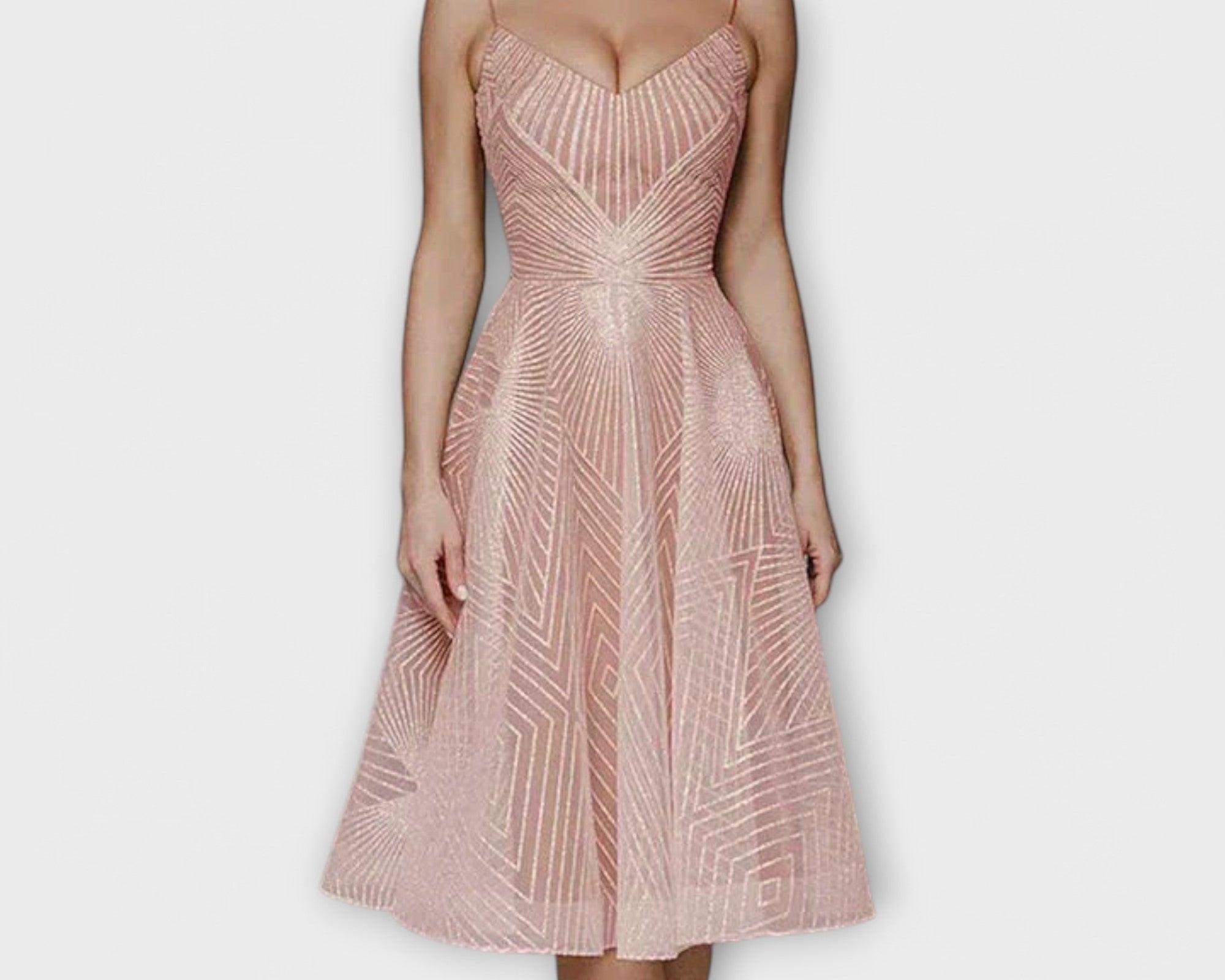 Elli - Damen Luxuskleid mit Stickereien