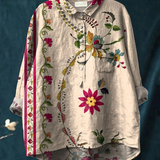 Eliane | Lässige Bluse mit Vintage-Blumenprint