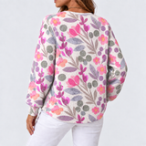 Lina – Cardigan mit Wiesen-Print