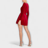 Wren - Samt-Mini-Kleid mit Juwelenverzierung