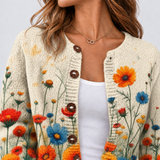 Nalea – Strick-Cardigan mit Blütendesign