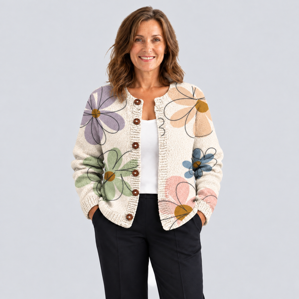 Mea – Cardigan mit Blumenmuster
