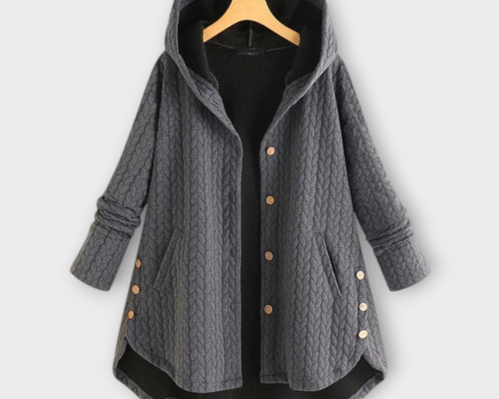 Leslie - Warme Button-Up Jacke