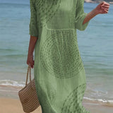 Besticktes Kleid in mehreren Farben