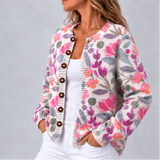 Lina – Cardigan mit Wiesen-Print