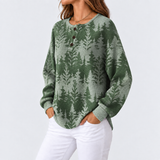 Inès - Sweatshirt mit klassischem Baum-Muster