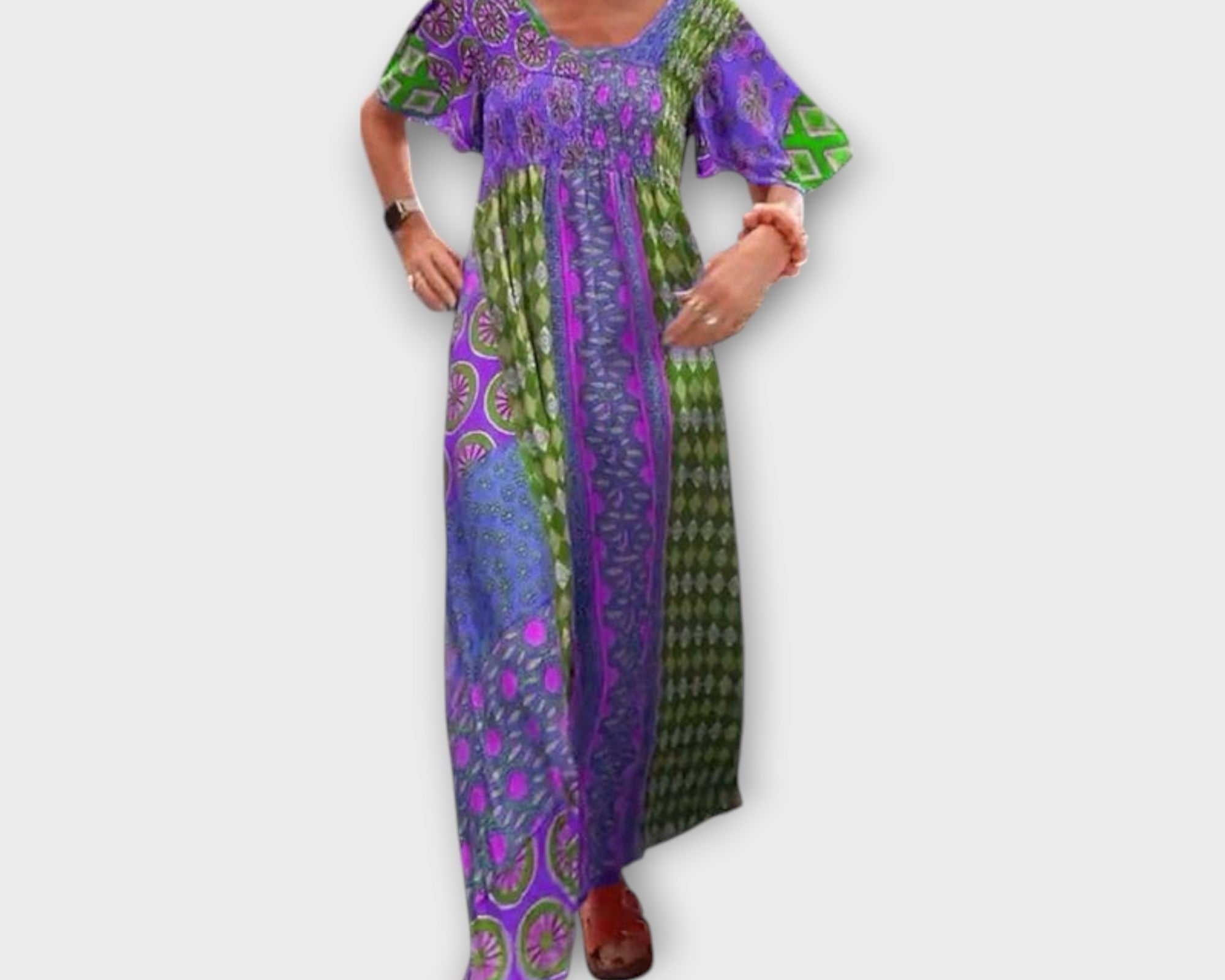 Melania - Lebhaftes Boho-Kleid