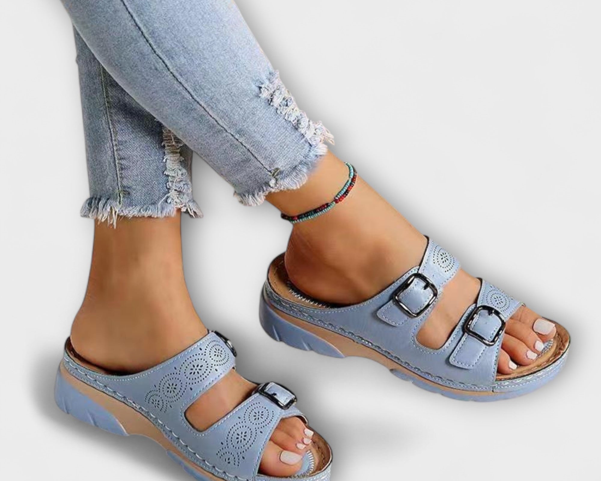Orthopädische Leder-Sandalen