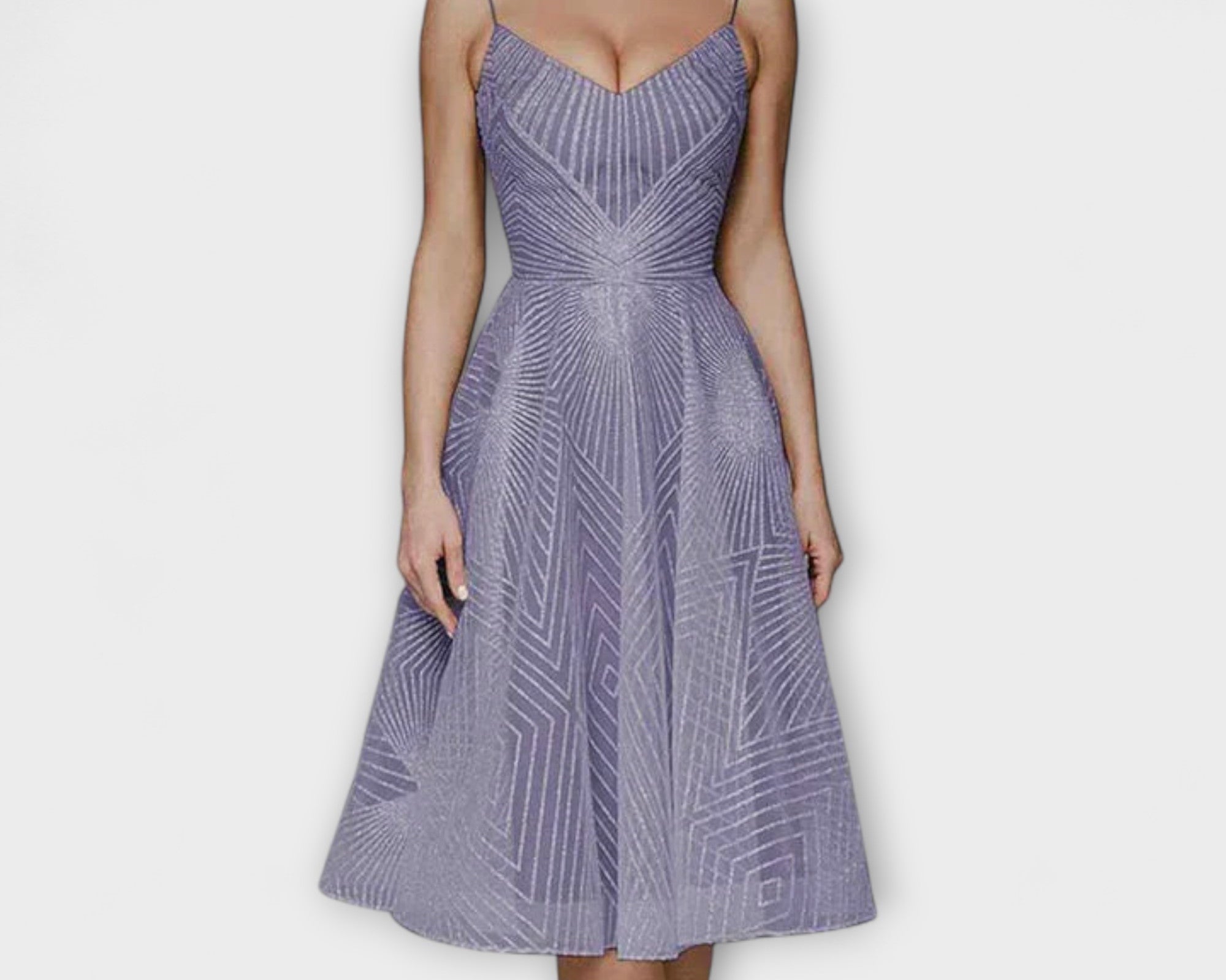 Elli - Damen Luxuskleid mit Stickereien